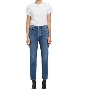 Agolde Classic Blue Straight Leg Jeans